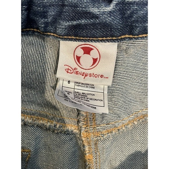 Disney Store Pirates Of The Caribbean Denim Skirt Women’s 6 knee high distressed - Picture 5 of 6